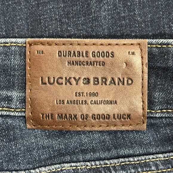 Lucky Brand Lolita Bootcut Jeans Womens 4 Dark Wash Stretch Faded Western Y2K - Picture 6 of 10